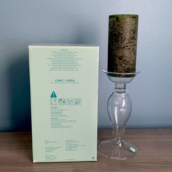 PartyLite Classic Style Pillar Holder - Short P90637S